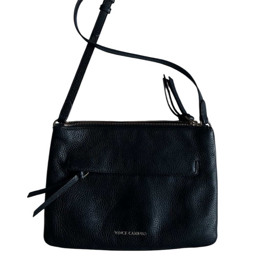 Vince Camuto Black Leather Crossbody Bag